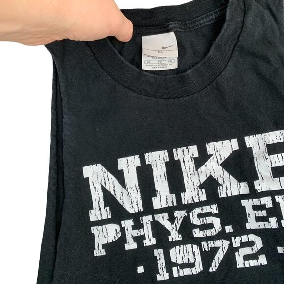 VINTAGE 1972 Nike Phys Ed Sleeveless Shirt XL - Picture 1 of 5